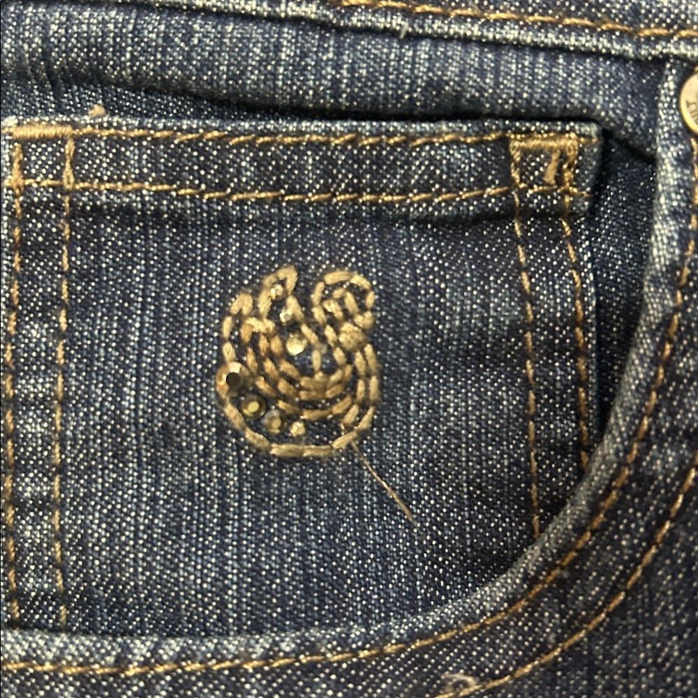 Gloria Vanderbilt Dark Blue Relaxed Jeans size 18 - Picture 7 of 9